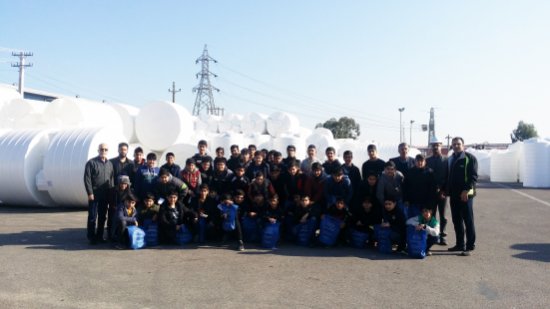 بازدید دانش آموزان دبیرستان غیر دولتی پیام از خط تولید سایت 2 مجتمع پلاستیک طبرستان واقع در شهر ساری